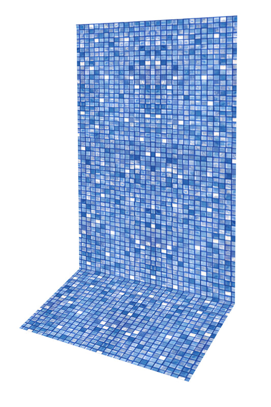 Overlap Cube Tile Liner for Above-Ground Pool