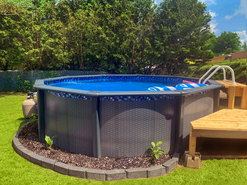 15' GoPool SKY resin above ground pool with 52'' wall