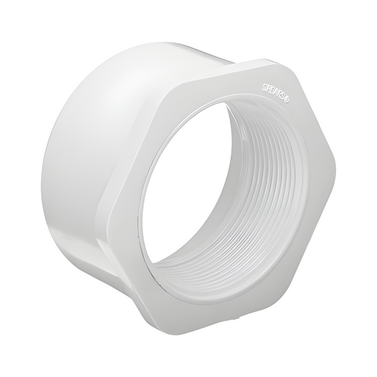 Reducing Ring (Glued Male X Screwed Female) - PVC Schedule 40 White