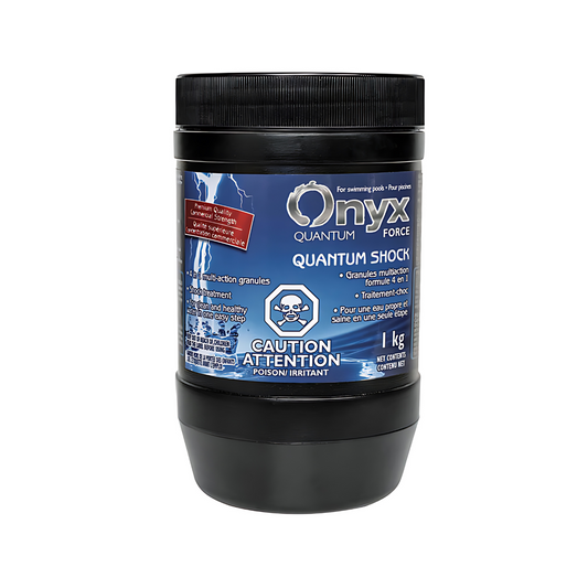 Onyx Quantum Shock granulated chlorine stabilized at 90% with alum and copper - 1 KG