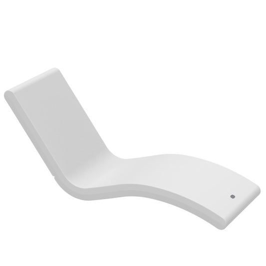 Siesta lounge chair - White for beaches between 7'' and 10'' of water