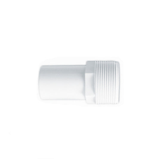 Adapter 38 mm / 1.5 in male thread x 38 mm / 1.5 in smooth