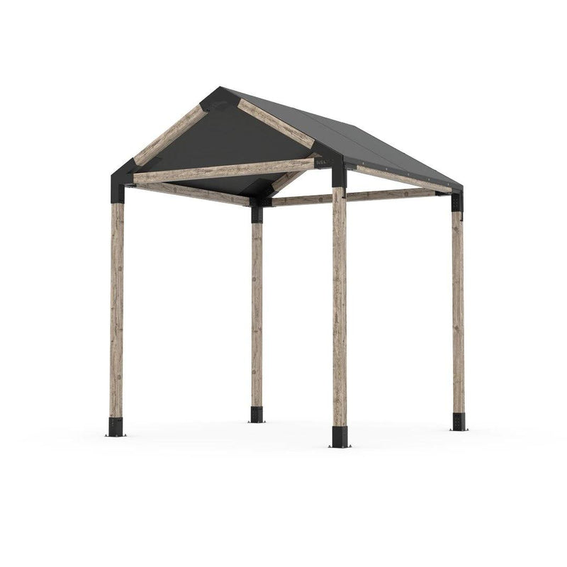 Kit Pergola Simple GRID 30 8'X8' avec Toile Hydrofuge pour Poteaux Bois 4x4