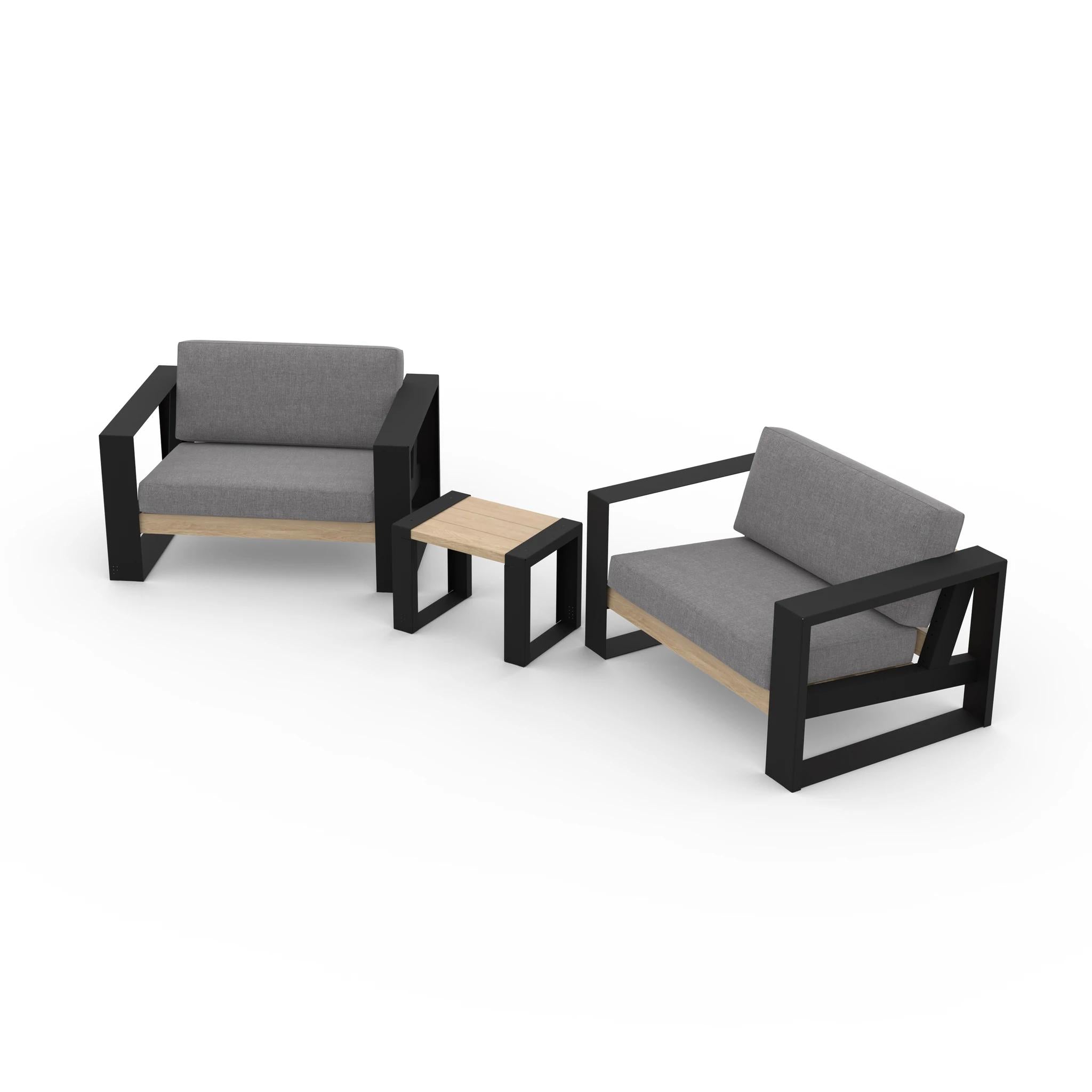 Ensemble de chaises Muskoka modernes 3 pièces
