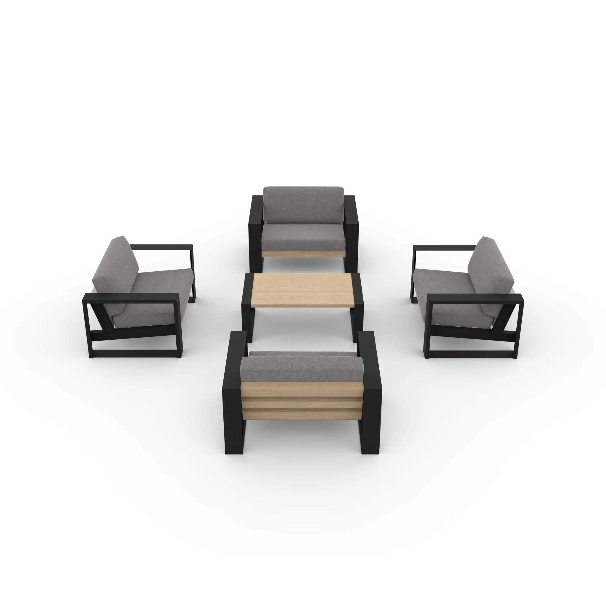 Ensemble de chaises Muskoka modernes 5 pièces