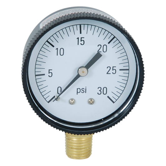 Pressure gauge with plastic housing (side mounting)