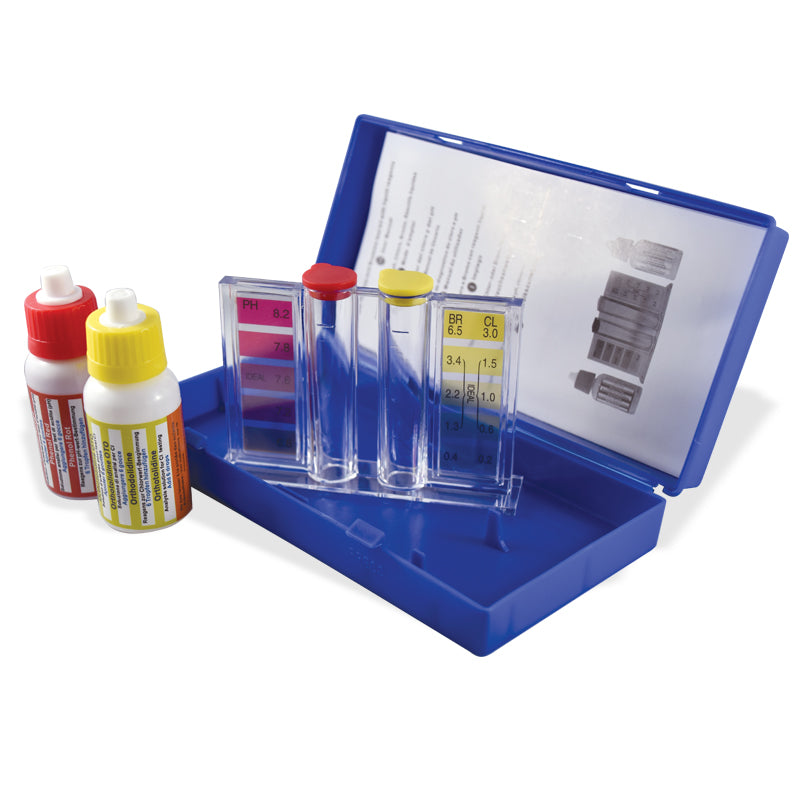 Basic test kit: Chlorine; pH