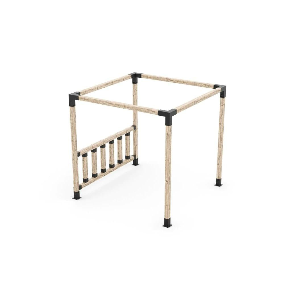 Any Size Pergola Kit with Post Wall for 4x4 Wood Posts